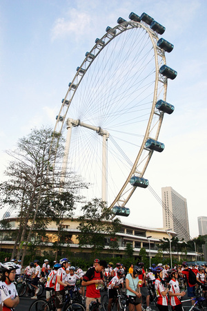 Beside The Singapore Flyer